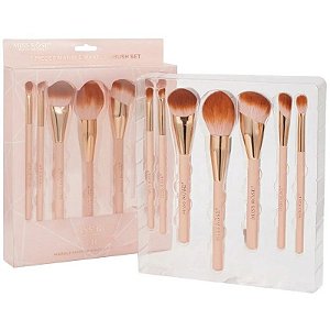 Kit Pincéis Miss Rôse MakeUp Brush 7201-010M (7 Unidades)