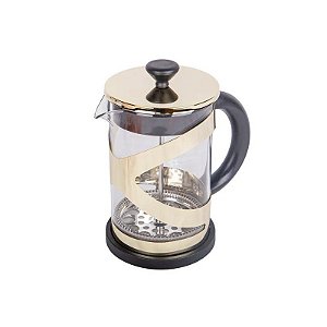 Cafeteira de Prensa Francesa em Vidro e Aço Inoxidável 800ML