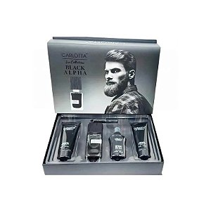 Kit Perfume Masculino Carlotta Afegão Black 5 Peças