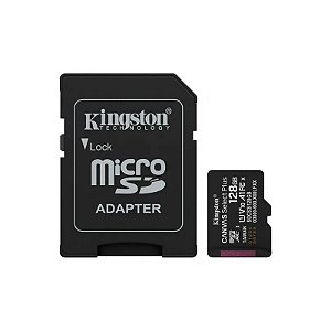 Cartão MicroSD 128GB Kingston 150MB/s SDCS3/128GB Canvas Plus
