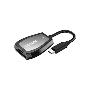 Leitor de Cartão Lexar Professional RW470 Dual Slot USB-C - Preto (LRW470U-RNHNG)