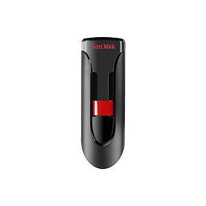 Pendrive Sandisk Z600 Ultra Cruzer Glide 128 GB - Preto / Vermelho