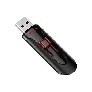 Pendrive de 128GB Sandisk Cruzer Glide SDCZ600-128G-G35 USB 3.0 Preto