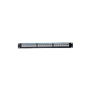 Painel de Remendo UTP Cat6 F. 24 Portas JZ-2006 Crimpador/Organizador de Cabo