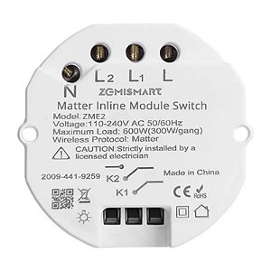 Modulo ZemiSmart con Doble Canal ZME2 (HMO02SM) 600W Blanco