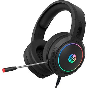 Fone de ouvido Gamer HP DHE-8006 com microfone - Preto (caixa feia)