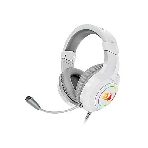Headset Gamer RGB Fone Redragon Hylas H260W-RGB Branco