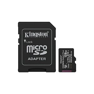 Cartão de Memória MicroSD Kingston Canvas Select Plus 150MB/s C10 128 GB - Preto (SDCS3/128GB)