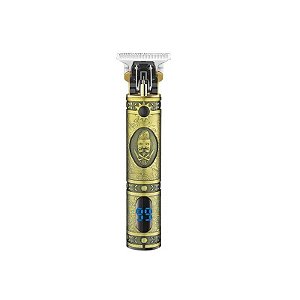 Máquina de Cortar Cabelo VGR V-228 LCD Barba / Cabelo Dourada