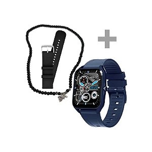 Relógio G-Tide Q1 com Bluetooth - Azul e Pulseira