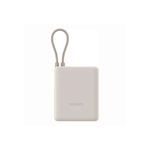 Carregador Portátil Xiaomi 33W Power Bank PB1033MI BHR9333GL - 10000mAh - com Cabo USB-C - Bege