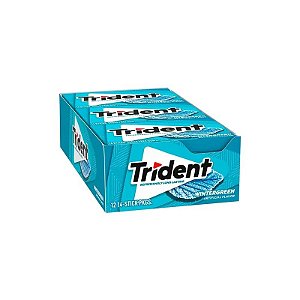 Chiclete Trident Americano Wintergreen Sem Açúcar Caixa 12X30G