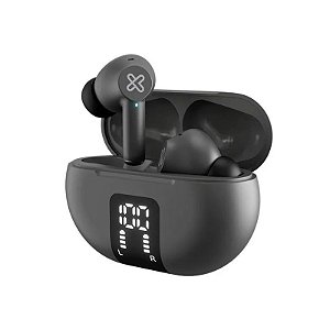 Fone de Ouvido Klip Xtreme Edgebuds KTE-755GR Bluetooth Cancela Ruído Ativo - Cinza
