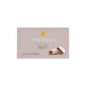 Caixa com 12 Alfajores Havanna Recheio Doce de Leite Cobertura Branca 55G