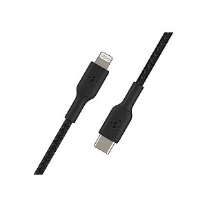 Cabo USB-C para Lightning Belkin CAA004BT1MBK Preto 1 Metro