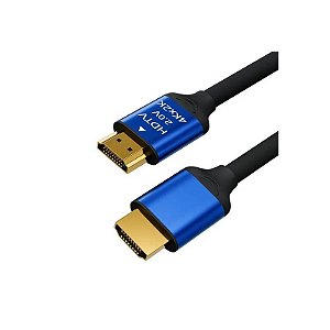 Cabo HDMI HDTV HD 2.0V Premium 60Hz/20 Metros - Preto/Azul