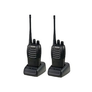 Rádio Comunicador Baofeng BF-888S 5 W UHF 400-470 MHz - Preto 2 Unidades