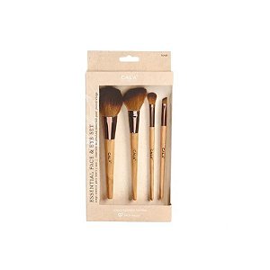 Jogo de Pincéis Cala Bamboo Essential Face Eye 4 Peças