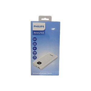 Carregador Portátil Philips DLP8716CW/70 10000mAh Tipo-C/Lightning - Branco
