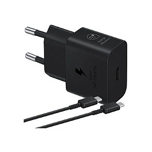 Carregador Samsung EP-T2510XBEGWW USB-C de 25 Watts + Cabo USB-C