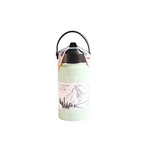 Garrafa Térmica Infantil Hidratante 355 ML Verde Pastel