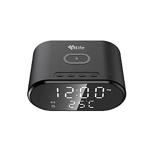 Carregador Sem Fio 4LIFE FLWXC91 Alarme/15W - Preto