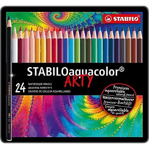 Lápis de Cor Stabilo Aquacolor Arty 1624-5 (24 Unidades)
