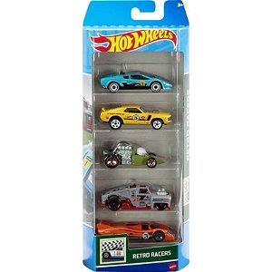 Jogo de Carrinhos Hot Wheels Retro Racer (5 unidades) Mattel 1806-HTV50