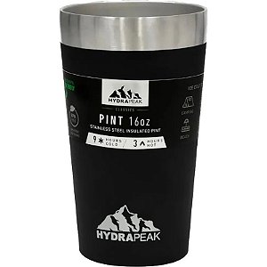 Garrafa Térmica Hydrapeak 470ml - Preto