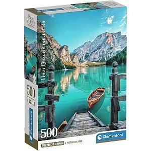 Quebra-cabeça Braies Lake High Quality Collection Clementoni - 35538 (500 peças)