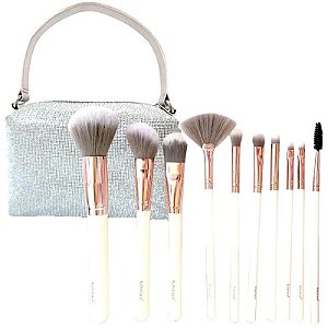 Kit Pincéis Brochas + Bolsa Ruby Face Y41967 (10 Peças)