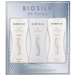 Kit Shampoo + Condicionador + Tratamento BioSilk Silk Therapy (3 de 355 mL)