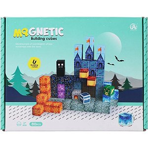 Cubos Magnéticos de Construcción Magnetic Building Cubes Chuang Huang - CH1394 (80 pzs)