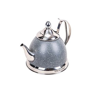 Chaleira de 1 Litro em Inox - Cinza