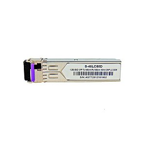 Cabo de fibra óptica SFP 1,25G 80KM Bidi LC DDM TX1490NM/RX1550NM s-45LC80D
