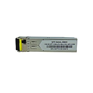 Transceiver F. M SFP 1.25G 80KM Bidi LC DDM TX1550-RX1490NM 5424L-R80D