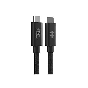 Cabo USB4 Tipo-C Hyperdrive HD6500BKGL Next - Preto 1.2 Metros