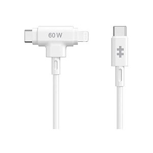 Cabo USB-C para Lightning Hyperjuice HJ4010WHGL 60 W Branco 1,5 Metros