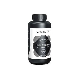 Resina de Alta Precisão 1KG para Impressora 3D Creality - Plástico Cinza Escuro
