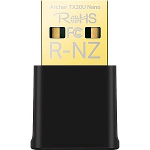 Adaptador Nano USB TP-Link AX1800 Archer TX20U Banda Dupla Wi-Fi 6