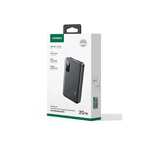 Carregador Portátil Ugreen PB311 10000mAh 20W USB-C + USB-A - Preto