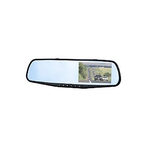Retrovisor Interno Satélite A-DVR054 - com Câmera Dianteira e Traseira - Full HD - Preto