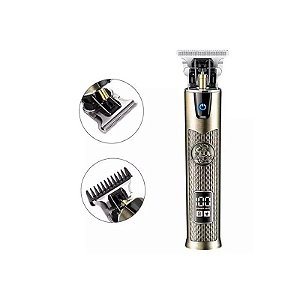 Barbeador VGR V-983 Barba Cabelo Gold Tela LCD