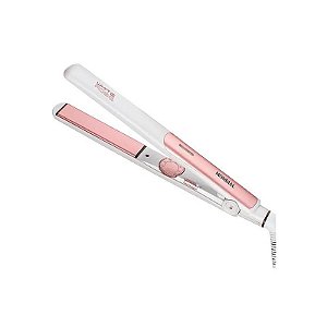 Chapinha para Cabelo Mondial White Rose Line P-50 220 °C Bivolt - Branca/Rose Gold