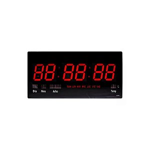 Relógio de Parede JH-4600 / Elétrico / Temperatura / Grau