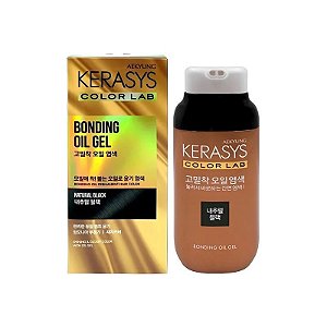 Gel-Óleo Capilar Kerasys Color Lab - Preto Natural 125G