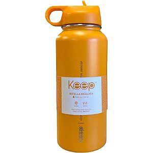 Garrafa Térmica Keep Isolada 1.000mL - Laranja