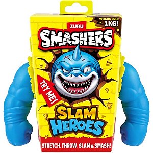 Boneco Smashers Slam Heroes Azul Zuru - 74146
