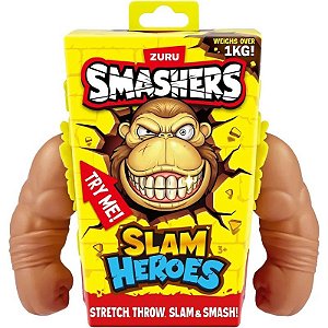 Boneco Smashers Slam Heroes Gorila Marrom Zuru - 74140