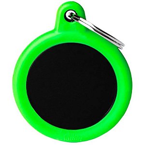 Placa de identificação MyFamily Hushtag HTA04GREENMP - Verde